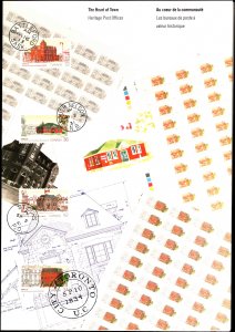 Canada #1122-1125A, Presentation Folder with 4 Singles, Souviner Sheet, 1987,...