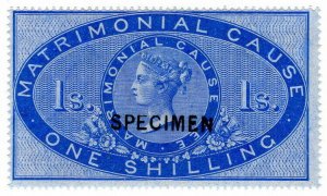 (I.B) QV Revenue : Matrimonial Cause 1/- (specimen) 