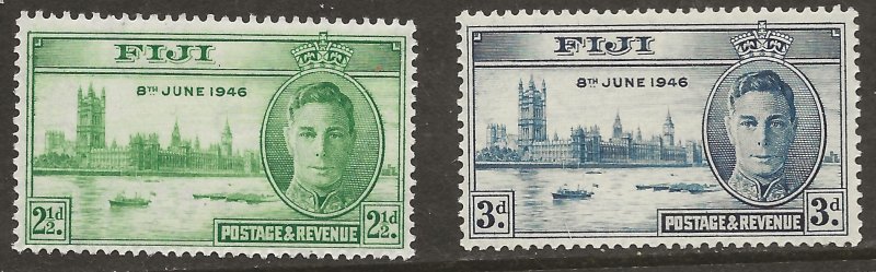 Fiji (1946) - Scott # 137 -138,  MNH