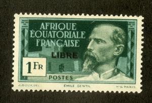 FRENCH EQUATORIAL AFRICA 107 MLH SCV $8.00 BIN $3.50 PERSON