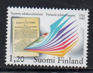 Finland Sc 662 1982 Periodicals Anniversary stamp mint NH