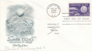 United States sc# 1173 FDC - Satellite ECHO 1 - Artmaster