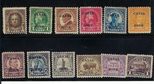 US Canal Zone Scott #70-81 complete set Mint NH OG VF