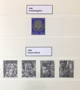 Estonia 1997/2000 MNH Used Wildlife Europa Sheets (Apx 90) (SK719