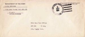 United States A.P.O.'s Department of the Army Postal Officer 55th Army Postal...