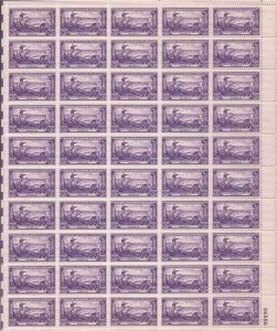 US Stamp 1951 Battle of Brooklyn 50 Stamp Sheet Scott #1003 VF MNH