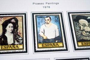 COLOR PRINTED SPAIN 1976-1993 STAMP ALBUM PAGES (101 illustrated pages)