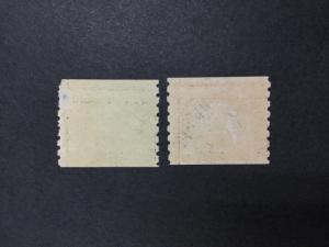 MOMEN: US #410-411 MINT OG H $ LOT #7193