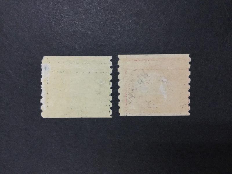 MOMEN: US #410-411 MINT OG H $ LOT #7193