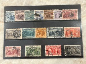 Scott# 230-245 COMPLETE Columbian Set Used Very NICE APS Life Member SCV $4400+