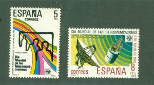 SPAIN 2149-50 MNH BIN$ 0.75