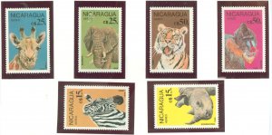 Nicaragua #C1137-42  Single (Complete Set)