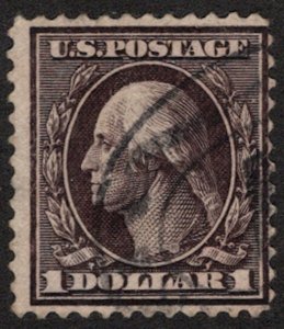 US #342 SCV $95.00 F/VF used, well centered Wash/Franklin high value,  RARE t...