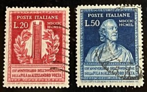 Italy Scott# 526-527 Used VF stamps Cat $37.00