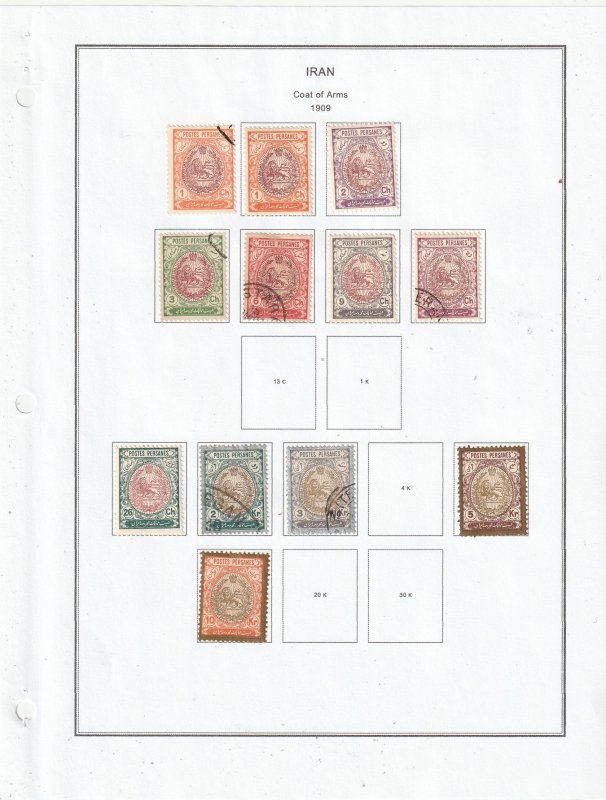 Iran Collection A - 11 Scans - All the stamps are in the scans.