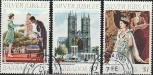 Barbados, #452-454 Used From 1977