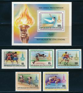 Ivory Coast - Moscow Olympic Games MNH Sports Set #522-7 (1980)