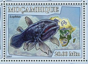 Poisonous Fish Stamp Balistodae Hydrocynus Lophius S/S MNH #2949-2954