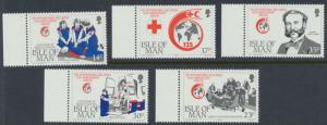 Isle of Man - SG 424-428 SC# 403-407  MUH Red Cross