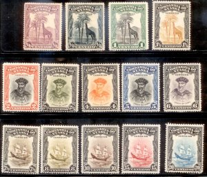 Nyasaland 1921 SC# 106-119 MLH-OG E34