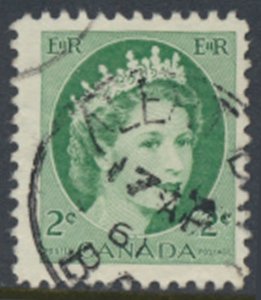  Canada  Sc# 338  Used QE II 1954 see details  / scans