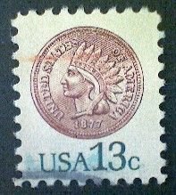 United States, Scott #1734, used(o), 1978, Indian Head Penny, 13¢