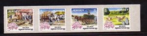 Jersey  Sc 857a  1998 Days Gone by stamp strip mint NH