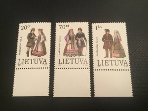 ICOLLECTZONE Lithuania 511-513 VF NH