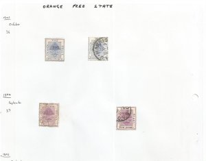 ORANGE FREE STATE - 1892-1894 - Perf 4 Stamps - Light Hinged