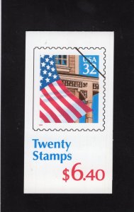 BK226 Flag over Porch, MNH booklet/20