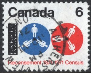 SC#542 6¢ Centenary of First Canadian Census (1971) Used