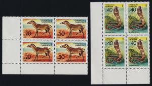 Turkmenistan 29-30 BL Blocks MNH Horse, Snake