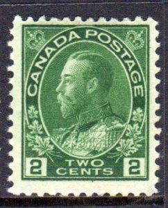 Canada 107 MH (wet printing) cv$27.50