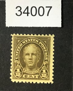 MOMEN: US STAMPS #551 MINT OG NH LOT #34007