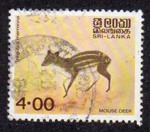 Sri Lanka 730 - Used - Mouse Deer (cv $0.40)