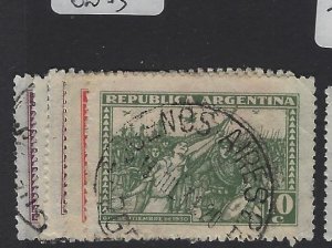 Argentina SC 393-4, 396-8 VFU (6gtc)