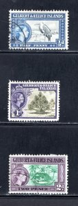 Gilbert & Ellice Islands #61-63  VF, Used, CV $5.00 ..... 2450170