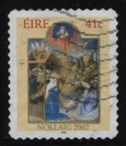 Ireland 2002 used Sc 1446 41c Adoration of the Shepherds - Christmas