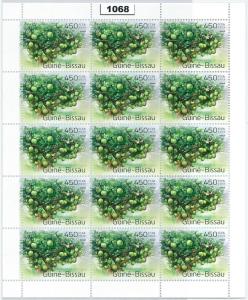 GUINEA BISSAU - ERROR, 2013 MISSPERF SHEET: ANCOL, FRUITS, TREE, NATURE