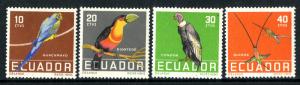 ECUADOR 634-7 MH SCV $9.80 BIN $4.00 BIRDS