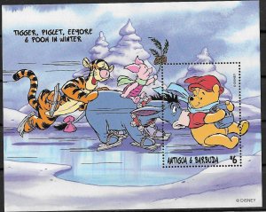 Antigua & Barbuda MNH S/S Disney's Winnie-The-Pooh & Friends