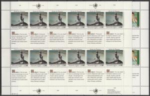 United Nations Geneva #180-1 MNH Panes Of 12 CV $17.50 (A4511L)