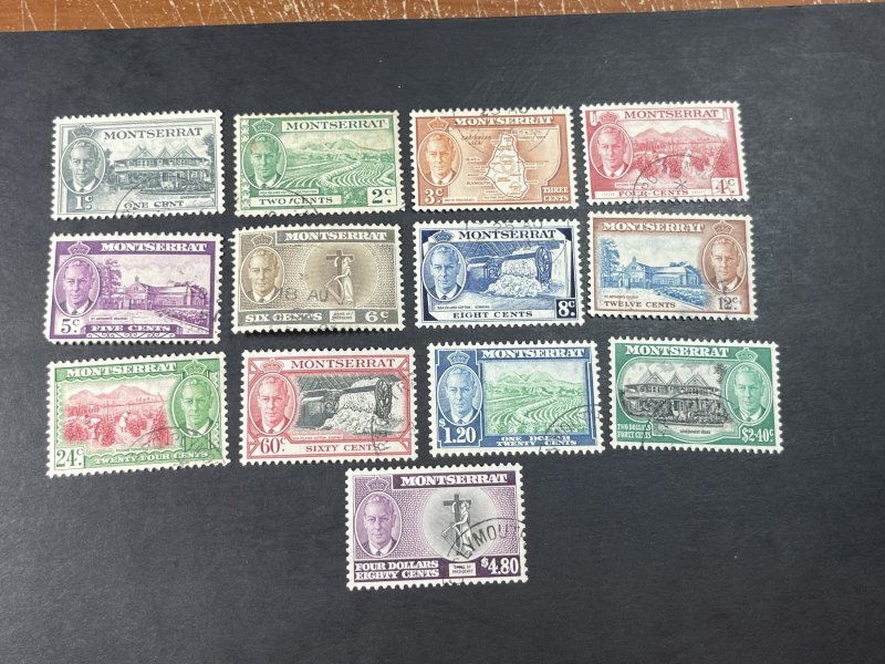 MONTSERRAT # 114-126-USED---COMPLETE SET---1951