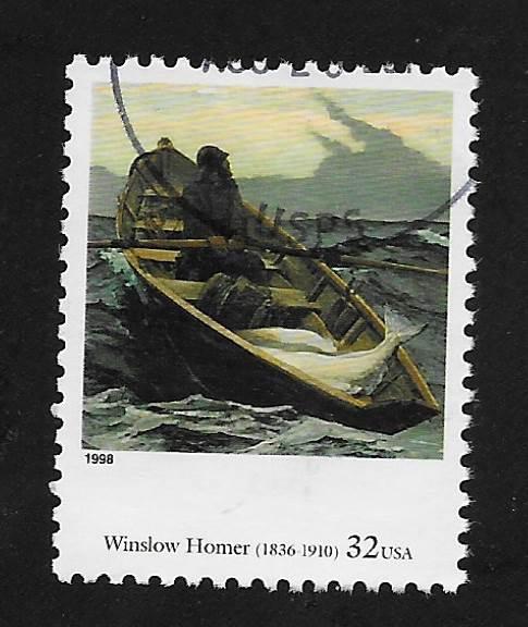 SC# 3236j - (32c) - American Art - by Winslow Homer, used single