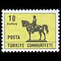 TURKEY 1966 - Scott# 1729 Statues of Ataturk 10k NH