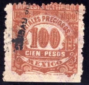 MP 16, Mexico, 100P, 1898-1899, Precious Metals / Metales Preciosos