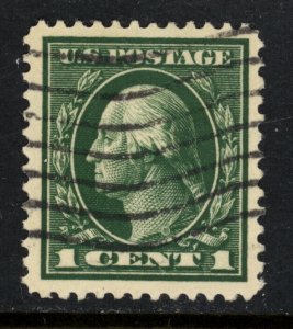 SCOTT 405 1912 1 CENT WASHINGTON REGULAR ISSUE USED XF CAT $30!