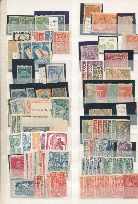 BRAZIL Early/Mid M&U Accumulation(Appx 1500+Stamps)ALB261