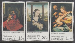 Australia 688-690 Christmas MNH VF