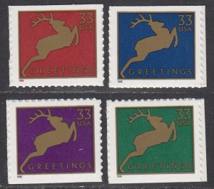 United States 3364-3367 MNH Singles CV $5.40